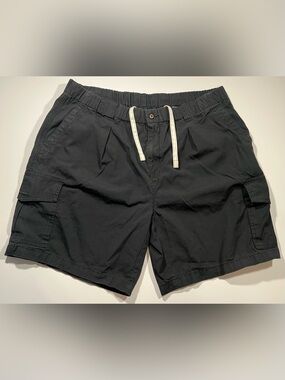 Tommy Bahama Men’s Cargo Shorts Relax Cotton Black Hawaiian Size 2XL Vacation